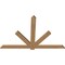 Ekena Millwork Kennewick Timber Gable Bracket, Western Red Cedar, 84"W x 56"H x 1 1/2"D x 5 1/2"F, 16/12 Pitch GBW084X56X0206KEN00SWR - alternate 3